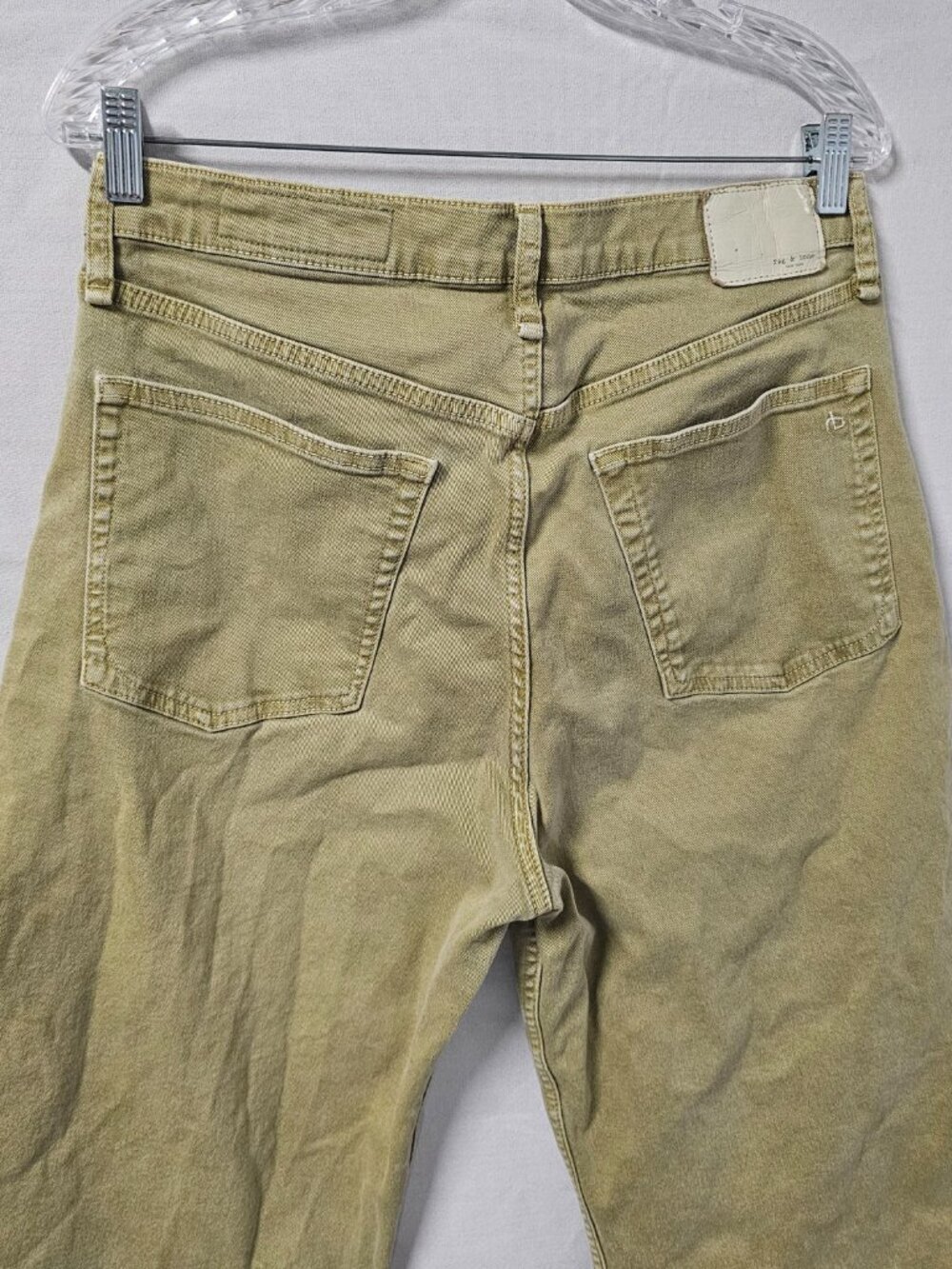 Rag & Bone Andi High Rise Ankle Wide Leg Jeans Size 31 in Sage - Picture 5 of 13